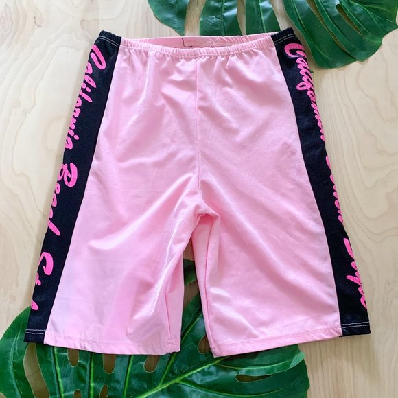 Vintage Pants - SOLDVintage California Beach Style pink bike short
